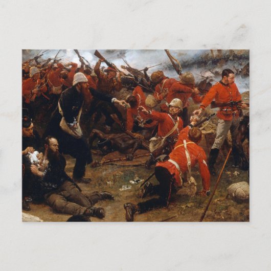 Verteidigung von Rorkes Drift Postkarte (Vorderseite)