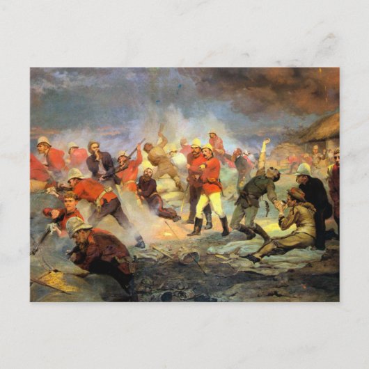 Verteidigung von Rorkes Drift Postkarte (Vorderseite)