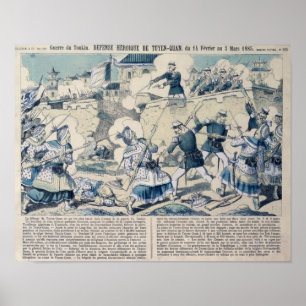 Verteidigung von Tuyen Quang, am 14. Februar 1885 Poster