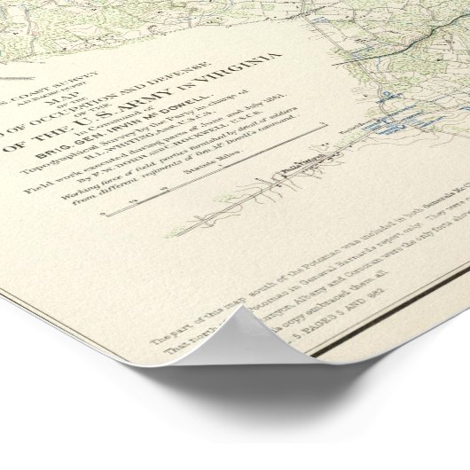 Verteidigung Washington Poster (Ecke)