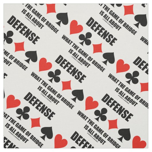 Verteidigung, worum es beim Spiel der Brücke geht Stoff (Muster)