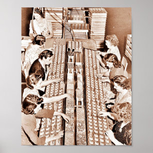 Verteidigungs-Pflanzen-Fließband Poster