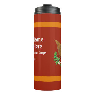 Verteidigungsemblem des Militärmarinekorps Thermosbecher