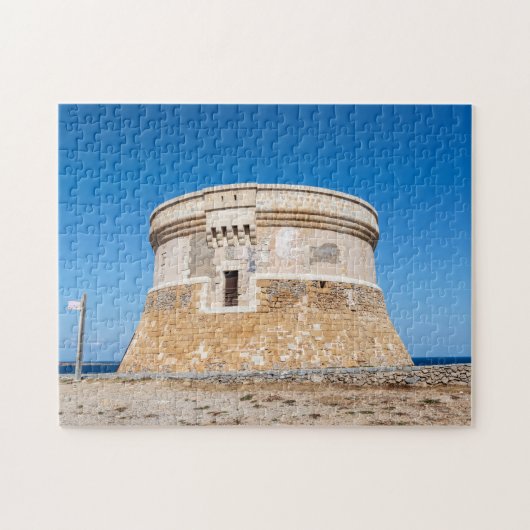 Verteidigungsturm von Fornells auf Menorca - Spani Puzzle (Horizontal)