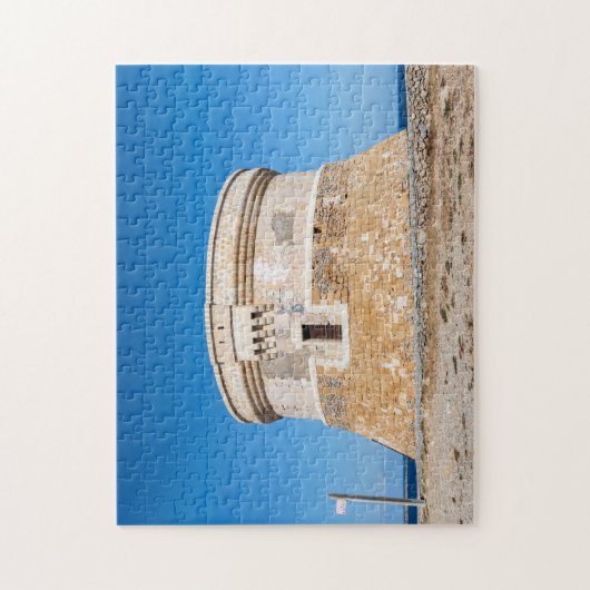 Verteidigungsturm von Fornells auf Menorca - Spani Puzzle (Vertikal)
