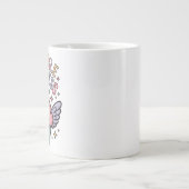 Verteile Freundlichkeit | Cupcake Jumbo-Tasse (Vorderseite)