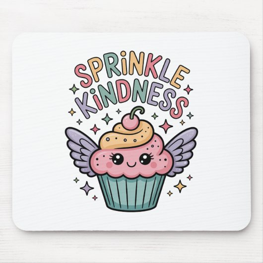 Verteile Freundlichkeit | Cupcake Mousepad (Vorne)