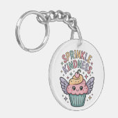 Verteile Freundlichkeit | Cupcake Schlüsselanhänger (Vorderseite links)