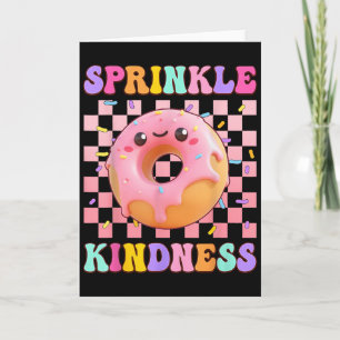 Verteile Freundlichkeit Groovy Donut Doughnut Lieb Karte