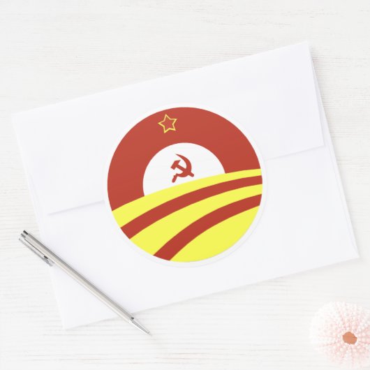 Verteilen des Reichtums Runder Aufkleber (Umschlag)