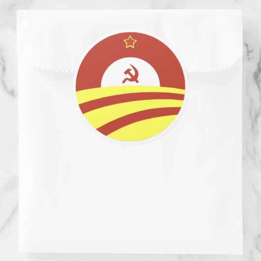 Verteilen des Reichtums Runder Aufkleber (Tasche)