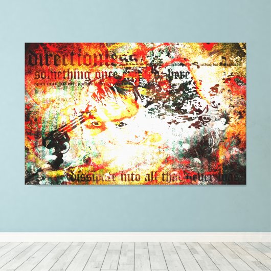 verteilen leinwanddruck (Insitu (Holzboden))