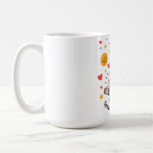 Verteilen Sie das Lächeln - Niedlicher und fröhlic Kaffeetasse