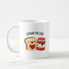 Verteilen Sie die Liebe Funny Jam und Brot Pub Kaffeetasse