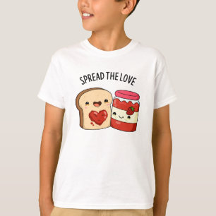 Verteilen Sie die Liebe Funny Jam und Brot Pub T-Shirt