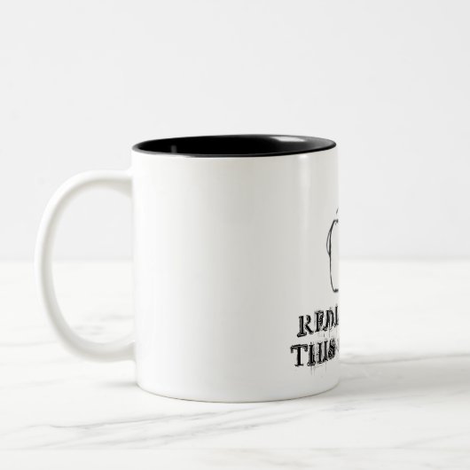 Verteilen Sie dieses neu! Zweifarbige Tasse (Links)
