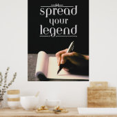 Verteilen Sie Ihre Legende Poster (Küche)