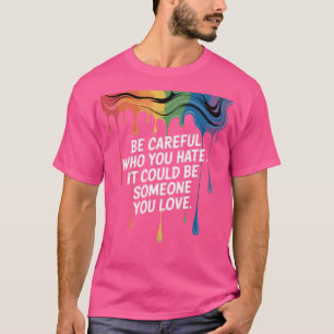 VERTEILEN VON Liebe-STOLZ UND SUPPORT-T - Shirt
