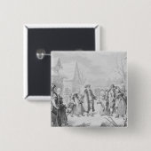 Verteilende Almosen Louis XVI Button (Vorne & Hinten)