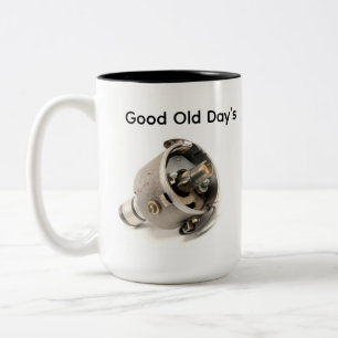 Verteiler zweifarbige tasse