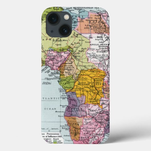 VERTEILTES AFRIKA, 1914 Case-Mate iPhone HÜLLE (Rückseite)