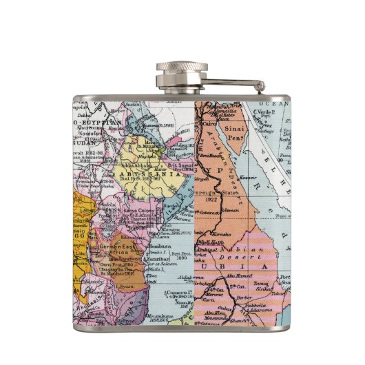 VERTEILTES AFRIKA, 1914 FLACHMANN (Rückseite)