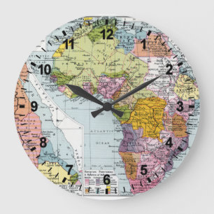 VERTEILTES AFRIKA, 1914 GROßE WANDUHR