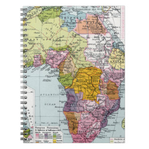 VERTEILTES AFRIKA, 1914 NOTIZBLOCK