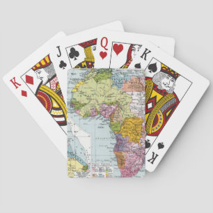 VERTEILTES AFRIKA, 1914 SPIELKARTEN