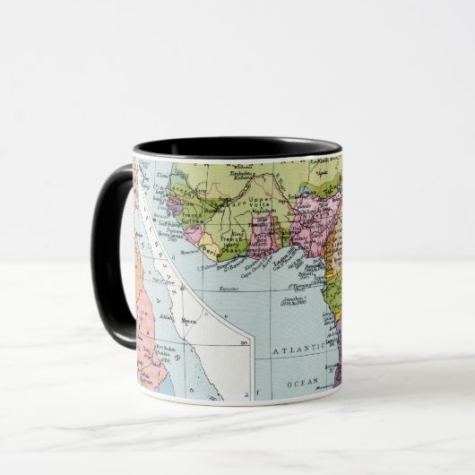 VERTEILTES AFRIKA, 1914 TASSE (Vorderseite Links)