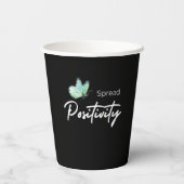 Verteilung der Positivität Pappbecher (Rückseite)