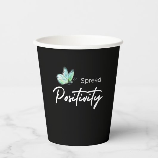 Verteilung der Positivität Pappbecher (Vorderseite)