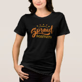 Verteilung der Positivität Tri-Blend Shirt (Vorderseite)