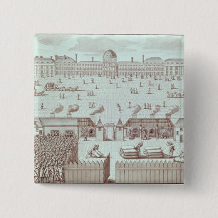 Verteilung des Brotes am Tuileries Kiosk Button