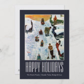 Verteilung und Ausgraben Feiertagskarte (Vorne/Hinten)