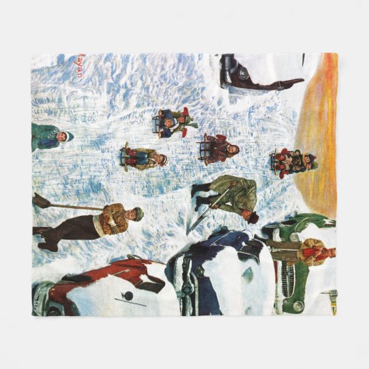 Verteilung und Ausgraben Fleecedecke (Vorderseite (Horizontal))