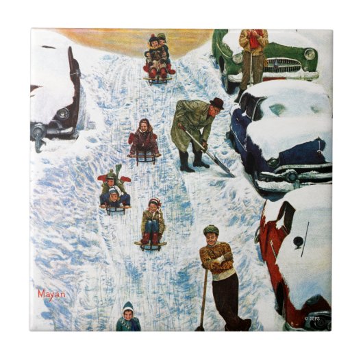 Verteilung und Ausgraben Fliese (Vorderseite)