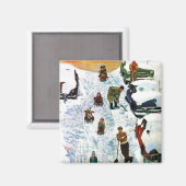 Verteilung und Ausgraben Magnet (Vorderseite/Rückseite)