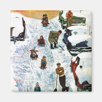 Verteilung und Ausgraben Magnet