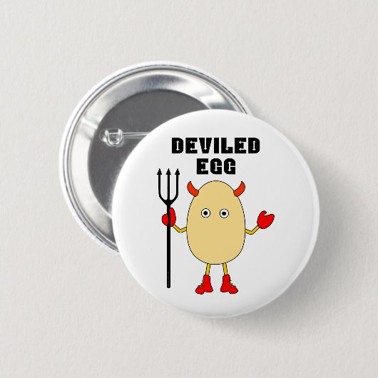 Verteufeltes Ei Button (Vorne & Hinten)