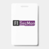 Verticaal, Metalen clip Ausweis (Rückseite)