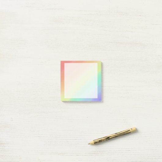 Verticaal rainbow post-it klebezettel (Auf Schreibtisch)