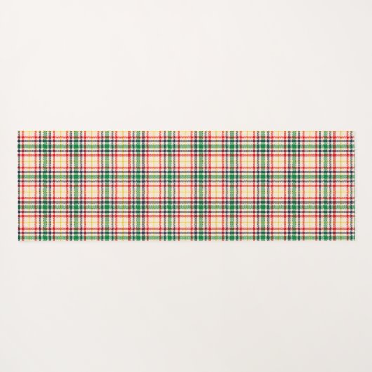 Vertical and horizontal plaid patterns on white  yogamatte (Rückseite (Horizontal))