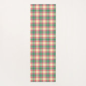Vertical and horizontal plaid patterns on white  yogamatte (Rückseite)