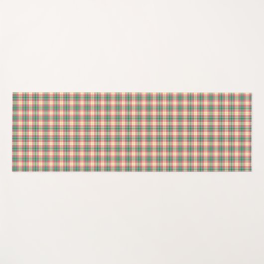 Vertical and horizontal plaid patterns on white  yogamatte (Vorderseite (Horizontal))