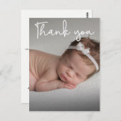 Vertical Baby Birth Ankündigung und vielen Dank Postkarte (Vorne/Hinten)