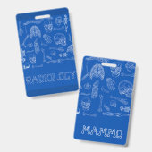 Vertical Badge Buddy Ausweis (Vorder- & Rückseite)