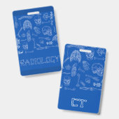 Vertical Badge Buddy Ausweis (Vorder- & Rückseite)