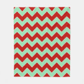 Vertical Christmas Zigzag Fleecedecke (Vorderseite)