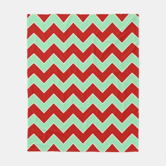 Vertical Christmas Zigzag Fleecedecke (Vorderseite)